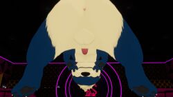 3d absurd_res anthro anthro_focus anus awtter digital_media_(artwork) genitals hi_res male mammal mikumikudance_(artwork) mustelid otter penis solo strip_club theottersamurai vrchat_model