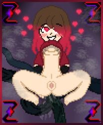 1girls anal anal_destruction anal_juice anal_sex arms_behind_back ass bete_noire deep_penetration glitchtale heart hearts_around_head horsecock horsecock_tentacles huge_cock impossible_fit large_insertion penetration penis pixel_art restrained ridiculous_fit self_upload smile stomach_bulge suspension tentacle tentacle_penetration tentacle_sex tied triple_penetration undertale undertale_(series) veiny_penis z!betty zixy