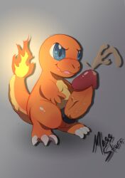big_penis charmander feral gay generation_1_pokemon genitals hi_res huge_cock humanoid_genitalia humanoid_penis male moss_stuff nintendo penis pokemon pokemon_(species) solo