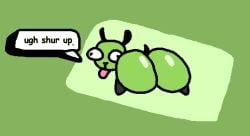 ambiguous_gender animated anus ass big_butt canid canine cross-eyed dialogue english_text gir_(invader_zim) glistening glistening_butt huge_butt invader_zim looking_back machine mammal meme nickelodeon nxyitn robot shitpost short_playtime simple_background solo tail text tongue tongue_out twerking ugh_shakes_butt x_anus