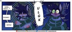 anthro anthro_only asphyxiation big_breasts breasts cleavage coiling coils female furry huge_breasts kaa nipples outletdraws snake socket_(outletdraws) squeezing strangling tagme the_jungle_book thick_thighs wide_hips