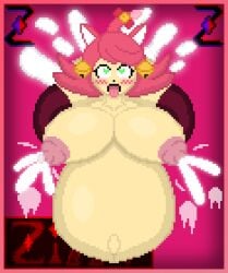 1girls ambiguous_penetration big_breasts bloated_belly breasts cat_ears cat_tail catgirl cum cum_inflated_belly cumflated_belly cumflation cumming huge_breasts inflation lactating lactation large_breasts mad_mew_mew massive_breasts mew_mew_(undertale) mew_mew_kissy_cutie pink_hair pixel_art self_upload tail thighhighs tongue_out undertale undertale_(series) zixy
