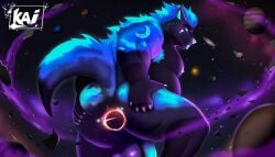 absurd_res anthro ass big_butt black_hole canid canine canis cosmic_background domestic_dog hi_res hole_(anatomy) huge_butt hyper hyper_butt kai_shark macro male mammal sirius solo space wolf