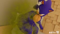 3d 3d_(artwork) big_ass big_ass_(male) big_butt fart fart_fetish farting farting_in_face farting_on_face gay male male/male male_only sonic_oc sonic_the_hedgehog sparkliiastor yaoi
