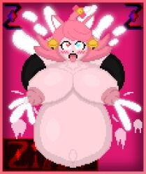 1girls ambiguous_penetration big_breasts bloated_belly breasts cat_ears cat_tail catgirl cum cum_inflated_belly cumflated_belly cumflation cumming huge_breasts inflation lactating lactation large_breasts mad_mew_mew massive_breasts mew_mew_(undertale) mew_mew_kissy_cutie pink_hair pixel_art self_upload tail thighhighs tongue_out undertale undertale_(series) zixy