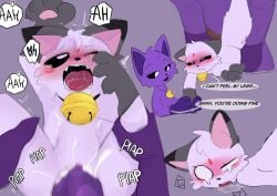 absurd_res ahe_gao anthro bell bell_collar bulge canid canine catnap_(poppy_playtime) collar domestic_cat felid feline felis female fox group hi_res humanoid ki_kidrew kiri_(ki_kidrew) looking_pleasured male male/female mammal mob_entertainment penetration poppy_playtime rough_sex sex size_difference size_play smaller_female smaller_penetrated smiling_critters stomach_bulge trio
