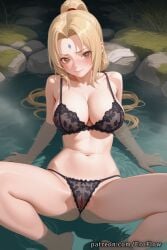 1girls 2025 ai_generated arm_support bare_shoulders black_bra black_panties blonde_hair blush boruto:_naruto_next_generations boruto:_two_blue_vortex bra breasts brown_eyes cleavage closed_mouth collarbone eroflow facial_mark female female_only forehead_mark genitals hi_res highres large_breasts leaning_back lingerie long_hair looking_at_viewer mature_female naruto naruto:_road_to_ninja naruto:_the_last naruto_(classic) naruto_(series) naruto_bomb naruto_pixxx naruto_shippuden navel panties pantsu patreon ponytail pool pussy smile solo spread_legs thighs tight_pussy tsunade tsunade_(cosplay) tsunade_(naruto) tsunade_senju underwear underwear_only vagina voluptuous voluptuous_female water wet