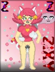 1futa 1girls bells breast_grab breasts cat_ears cat_tail catgirl dripping_wet futa_on_female heart_necklace mad_mew_mew mew_mew_(undertale) mew_mew_kissy_cutie penis pixel_art pussy pussy_juice self_upload tail tails_touching temmie temmie_(undertale) undertale undertale_(series) wet_penis zixy