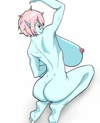 1girls arm_up behind_view big_ass blue_body blue_skin breast_expansion breast_inflation choker cobblestun elf_ears eyebags eyeshadow feet female freckles from_behind hyper kneeling messy_hair nude opennsfwsp original pale_skin pink_hair red_eyes sharp_teeth short_hair shorter_than_10_seconds shorter_than_30_seconds sound stretching tagme vampire vampire_girl vertical_video video