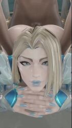 1boy 1girls 2025 2_eyes 3d 3d_(artwork) 3d_animation ambiguous_penetration animated animation ass ass_grab bent_over blonde_hair blonde_hair_female blue_eye blue_eyes blue_eyes_female blue_fingernails blue_lips blue_lipstick blue_nails bottomless bubble_ass bubble_butt cuckold_pov dark-skinned_male dark_skin digital_media digital_media_(artwork) ear emma_frost emma_frost_(marvel_rivals) female fingers front_view interracial light-skinned_female light_skin lips lipstick looking_at_viewer male marvel marvel_comics marvel_rivals mslewd nails penetration sex sex_from_behind short_hair short_hair_female snowbunny tagme video