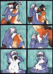 2014 after_orgasm after_vore almost_fully_inside anal anal_sex anthro anthro_pred anthro_prey arms_around_partner ass belly belly_squish big_belly biped bodily_fluids breath bulge canid canine cheek_tuft chest_tuft closed_eyes colored comic content content_smile crossed_legs cum cum_inside detailed_bulge digestion duo eating erection eye_contact eyebrows eyewear facial_tuft fatal_vore feet femboy fenc fennec_fox fingers fox front_view fully_inside fur genital_fluids genitals glasses grin hair half-closed_eyes hand_behind_head hand_on_butt hand_on_chest hands_on_ground hands_on_stomach happy hi_res humanoid_genitalia humanoid_penis ian_naxieas imminent_death imprint imprints inside_stomach interspecies lagomorph leporid licking licking_lips looking_at_another looking_at_self looking_at_stomach looking_back looking_down looking_forward male male/male male_penetrated male_penetrating male_penetrating_male male_pred male_prey mammal motion_lines narrowed_eyes neck_bulge nude open_mouth oral_vore orgasm_face panting partially_inside paws penetration penile penis plantigrade predator/prey rabbit rubbing_stomach same_size_vore satisfied self_lick sex side_view simple_background sitting smile soft_vore squish stomach_bulge stomach_squeeze stretched_stomach swallowing tail teeth three-quarter_view toes tongue tongue_out traditional_media_(artwork) true_fox tuft unseen_prey uriko44 vore wearing_glasses willing_pred willing_prey