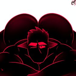 bara beefy_demon_acc big_ass bubble_butt demon ethan_(beefy_demon_acc) gay male muscular muscular_male round_ass shiny_ass winking winking_at_viewer