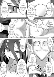 albedo_(overlord) black_hair black_wings breasts cleavage demiurge_(overlord) demon long_hair manga manga_page overlord_(maruyama) succubus tagme