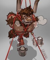 2025 after_orgasm animal_genitalia animal_penis ans anthro anthro_focus arm_hair arm_tuft ball_pulling ball_stretcher ball_stretching balls biceps bit_gag bodily_fluids body_hair bondage bound bovid bovine breath brown_eyes brown_hair bucket cattle chest_hair chest_tuft container cum cum_collecting cum_drip cum_in_container cum_in_jar cumming_in_bucket cumshot drained dripping ejaculation erection european_mythology eye_roll eyes_rolled_up facial_piercing gag gagged genital_fluids genitals greek_mythology hair hairy hairy_legs hands_tied hands_tied_behind_back hi_res horn jar lactating leg_tuft legs_tied lewdiasa male male_lactation mammal medial_ring milking_cum minotaur muscular mythology nipple_milking nipple_piercing nipple_ring nipple_ring_pull nipples nose_piercing nose_ring orgasm_face pecs penile penis penis_milking piercing restraints ring_piercing rope rope_bondage rope_harness shadow shoulder_hair shoulder_tuft simple_background solo sweat sweatdrop tired tired_eyes tuft