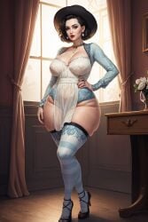 ai_generated alcina_dimitrescu big_breasts breasts chownyou resident_evil resident_evil_8:_village wide_hips