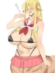 centaur centorea_shianus huge_breasts imaani micro_bikini monster_girl monster_musume_no_iru_nichijou schoolgirl_uniform