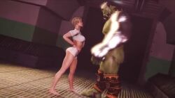 animated ballbusting cassie_cage castration cbt cock_and_ball_torture cosmic_brutality femdom gore hulk marvel mixed_fight muscular muscular_male straight tagme video