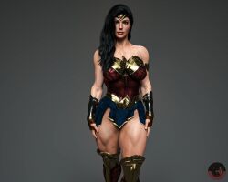 1girls 3d 3d_(artwork) alternate_version_available dc dc_comics dc_extended_universe dceu diana_prince drinkerofskies female female_only fully_clothed gal_gadot muscles muscular_female solo thick_thighs thunder_thighs wonder_woman wonder_woman_(dceu) wonder_woman_(series)