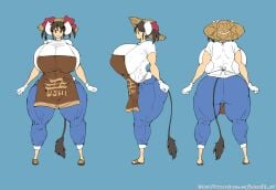 ass big_ass big_breasts big_butt cow_girl cow_horns gigantic_breasts hataraki_ari huge_ass huge_butt large_ass large_breasts large_butt monster_girl sukimi_(hataraki_ari) tail