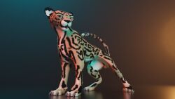 3d_(artwork) animal_genitalia balls blender_(software) cheetah digital_media_(artwork) felid feline feline_sheath felis feral fully_sheathed fur genitals hair looking_at_viewer male mammal ruark sheath simple_background solo spots spotted_body spotted_fur tail