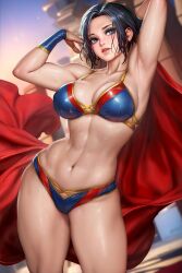 1girls abs actress alien alien_girl alien_look_like_human alternate_version_available armpit armpits athletic athletic_female big_breasts black_hair blue_clothing bra breasts brown_hair busty cape celebrity chest cleavage clothed clothed_female clothing dc dc_comics dc_extended_universe dceu digital_drawing_(artwork) digital_media_(artwork) eyebrows eyelashes eyes female female_focus female_only fit fit_female flying front_view fully_clothed hips hourglass_figure human human_only kara_danvers kara_zor-el kryptonian large_breasts legs light-skinned_female light_skin lingerie lips lower_body medium_breasts midriff muscular muscular_female navel neoartcore outside panties sasha_calle short_hair solo solo_female straight_hair supergirl supergirl_(dceu) supergirl_(sasha_calle) supergirl_(series) superhero superhero_costume superheroine superman_(series) sweat sweaty sweaty_armpits sweaty_body sweaty_breasts the_flash_(2023) the_flash_(series) thick thick_legs thick_thighs thighs thunder_thighs toned toned_female underwear_only upper_body voluptuous waist wide_hips