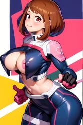 1girls ai_generated bodysuit my_hero_academia nai_diffusion ochako_uraraka ochako_uraraka_(hero_outfit) tagme uraraka_ochako uraraka_ochako_(hero_outfit)