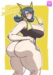 1girls alakazam_(cosplay) alternate_ass_size alternate_body_type alternate_breast_size big_breasts big_butt breasts busty butt cosplay curvy curvy_body curvy_female curvy_figure dittochad female game_freak huge_breasts huge_butt large_breasts nintendo plump plump_butt pokemon pokemon_(cosplay) pokemon_(game) pokemon_rgby sabrina_(pokemon) sabrina_(pokemon_hgss) spoon thick_thighs thighs voluptuous yellow_theme