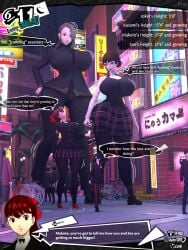 3d female giantess ivaldikhosize kasumi_yoshizawa makoto_niijima persona persona_5 ren_amamiya sae_niijima tagme