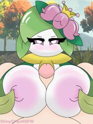 accessory angry annoyed areola big_breasts breast_play breasts curvy_figure duo elemental_creature female flora_fauna flower flower_in_hair generation_8_pokemon genitals green_hair hair hair_accessory hand_on_breast hi_res hisuian_form hisuian_lilligant human humanoid lilligant looking_at_viewer male male/female mammal nintendo nipples not_furry nude paizuri penis pink_areola pink_nipples plant plant_hair pokemon pokemon_(species) pokemon_legends_arceus pseudo_hair regional_form_(pokemon) revenge revenge_sex sex shinychaonsfw titjob voluptuous voluptuous_female white_body