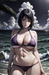 1girls ai_art_panwho ai_generated bikini boruto:_naruto_next_generations female_focus female_only huge_breasts hyuuga_hinata looking_at_viewer naruto naruto_(series) seductive_look stable_diffusion voluptuous voluptuous_female