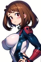 1girls ai_generated bodysuit my_hero_academia nai_diffusion ochako_uraraka ochako_uraraka_(hero_outfit) tagme uraraka_ochako uraraka_ochako_(hero_outfit)