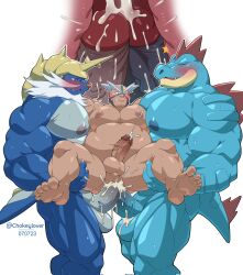 2023 3boys abs alligator alligatorid anal anal_sex anthro anthro_penetrating anthro_penetrating_human balls bara beard big_balls big_dom_small_sub big_muscles big_nipples big_pecs big_penis blue_body blush bodily_fluids carrying carrying_another carrying_partner crasher_wake crocodilian cum cum_drip cum_in_ass cum_inside cum_on_balls cum_on_penis cum_while_penetrated daddy dilf dominant double_anal double_penetration dripping erection facial_hair feraligatr frottage gay gay_sex generation_2_pokemon generation_5_pokemon genital_fluids genitals grin group group_sex gym_leader hair hi_res holding_partner human human_on_anthro human_penetrated internal interspecies larger_anthro larger_male maldu male male/male male_only male_penetrated male_penetrating male_penetrating_male male_pokemon/male_human mammal mask mask_only musclegut muscular muscular_anthro muscular_human muscular_male mustelid navel nintendo nipples nude orgasm otter pecs pecs_touching penetration penile penile_penetration penis penis_in_ass pokemon pokemon_(species) pokephilia reptile samurott scalie sex sharp_teeth signature simultaneous_orgasms size_difference smaller_human smaller_male smaller_penetrated smile spikes spikes_(anatomy) stand_and_carry_position standing standing_sex sweat teeth threesome trio two_doms_one_sub whiskers white_hair