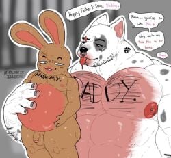 furry hard_on_jean_(khrunkisillegal) jenny_(khrunkisillegal) khrunkisillegal male male/male prison toony