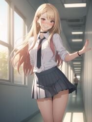 ai_generated dressing_up kitagawa_marin school school_uniform sono_bisque_doll_wa_koi_wo_suru