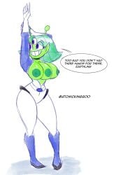 1girls 3_breasts 3_eyes alien alien_girl alien_humanoid antenna antennae artist_name atomickingboo big_ass big_breasts big_butt breasts busty curvaceous curvy curvy_figure cute cute_face digital_media_(artwork) fat_ass fat_butt female female_focus female_only green-skinned_female green_body green_hair green_skin hips humanoid large_ass large_breasts large_butt legs light-skinned_female light_skin lou_lou multi_eye original original_character slim_thick solo space_ranger the_space_angels thick thick_legs thick_thighs thighs voluptuous wide_hips