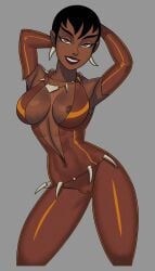 armpit armpits dc dc_comics dcau female_fox justice_league justice_league_unlimited short_hair something_unlimited sunsetriders7 vixen_(dc)