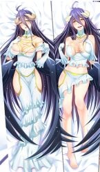 1girls albedo_(overlord) big_breasts dakimakura fusai laying_down overlord_(maruyama) succubus tagme