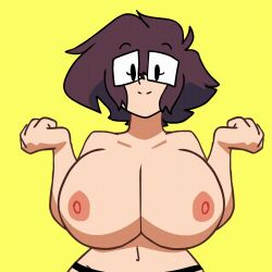 1girls animated big_breasts bouncing_breasts breasts lueduartv lulú_(lueduar) tagme