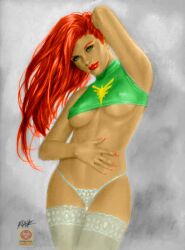 crop_top jean_grey marvel marvel_comics marvel_girl panties phoenix_(x-men) underwear x-men