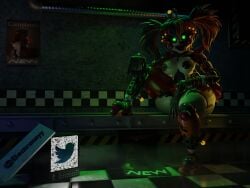 3d 3d_(artwork) baby_(fnafsl) circus_baby circus_baby_(fnaf) conveyor_belt cosmic_trance electrotoyy five_nights_at_freddy's five_nights_at_freddy's:_sister_location fnaf freddy_fazbear's_pizzeria_simulator scottgames scrap_baby scrap_baby_(cosmic_trance) scrap_baby_(fnaf) sister_location solo solo_female