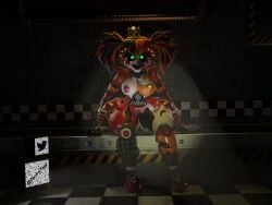 3d 3d_(artwork) baby_(fnafsl) circus_baby circus_baby_(fnaf) conveyor_belt cosmic_trance electrotoyy five_nights_at_freddy's five_nights_at_freddy's:_sister_location fnaf freddy_fazbear's_pizzeria_simulator scottgames scrap_baby scrap_baby_(cosmic_trance) scrap_baby_(fnaf) sister_location solo solo_female