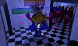 1boy 1girls 3d 3d_(artwork) artist_self-insert blue_hair breasts candy_(fnac) carrying carrying_partner cock cum cum_in_pussy cum_inside dick dominant_male fan_character female five_nights_at_candy's five_nights_at_freddy's fnaf fnaf_oc hand_on_head hand_on_hip holding_partner large_breasts male male/female nipples oc original_character penetration penis png pussy rageing_wolf scottgames self_insert stand_and_carry_position submissive_female tagme toy_wolfie_(rageing_wolf) yellow_body