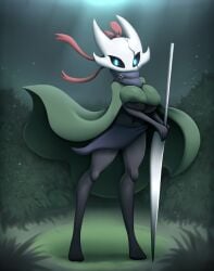 alternate_version_at_source alternate_version_available black_body blue_eyes boobs clothing fan_character hollow_knight lactation metachoke vessel_(species)