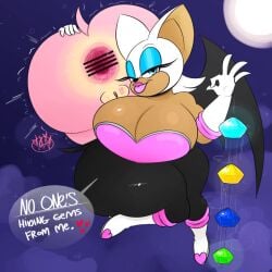 2girls amy_rose anal anal_beads anthro ass big_ass big_breasts breasts carrying censored cleavage female female_only flustered gaping_anus huge_anal_beads huge_ass huge_breasts huge_gape jewel_anal_beads kiss_mark ota_(artist) rouge_the_bat smug sonic_(series) sonic_team sonic_the_hedgehog_(series) tail thick_thighs wrecked_ass yuri