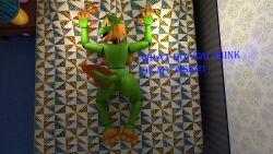 3d asking_a_question breasts curvy curvy_body curvy_female curvy_figure female female_focus female_only five_nights_at_freddy's fnaf freddy_fazbear's_pizzeria_simulator happy_frog large_breasts laying_down laying_on_bed laying_on_stomach looking_at_viewer looking_back on_bed on_stomach open_mouth png rageing_wolf scottgames showing_ass showing_off sideboob solo tagme