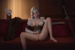 arduina_(arduin_art) ciri female geralt_of_rivia the_witcher_(series) the_witcher_3:_wild_hunt