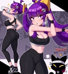 ass breasts female female_only oc original purple_hair sarukaiwolf solo tagme violentine_(sarukaiwolf)