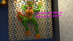 3d asking_a_question breasts curvy curvy_body curvy_female curvy_figure female female_focus female_only five_nights_at_freddy's fnaf freddy_fazbear's_pizzeria_simulator happy_frog large_breasts laying_down laying_on_bed nipples on_back on_bed open_mouth png pussy rageing_wolf scottgames solo tagme vagina