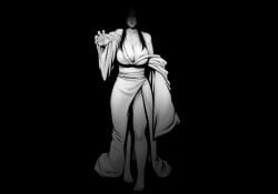 anime cleavage creepy ghost ghost_girl haunted horror japanese japanese_clothes kimono manga nightmare nightmare_waifu pale_skin spirit undead