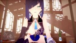 1boy 1girls aether_(genshin_impact) animated cowgirl_position femdom genshin_impact male_pov mastapov pov pov_eye_contact sound tagme video yelan_(genshin_impact)